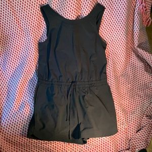 Black Athleta shorts romper
